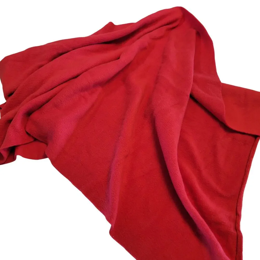 Red Fleece Fabric 62 x 28